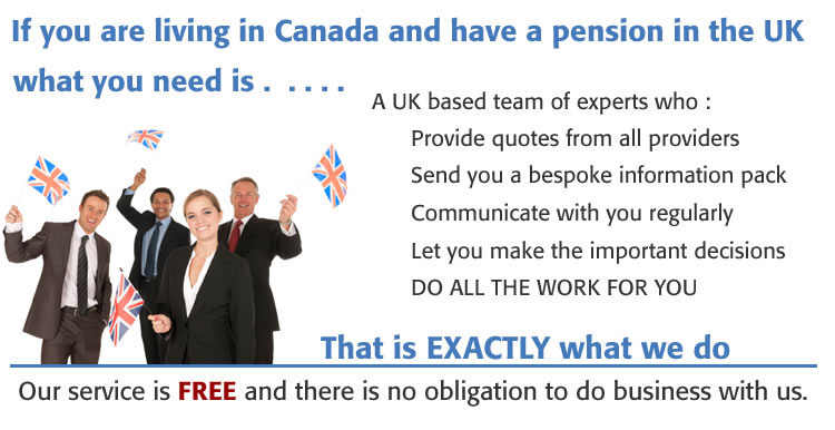 Annuity and Pension Service for people with UK Pensions Living in Canada